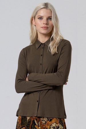 camisa surkana lisi khaki dark 111