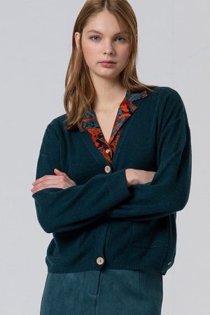 chaqueta punto surkana lita bottle green 335