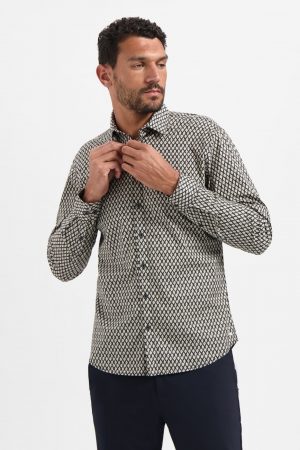 camisa allover printed 29450890 negra