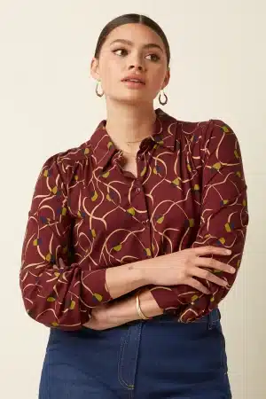 camisa king louie carina boogie burdeos