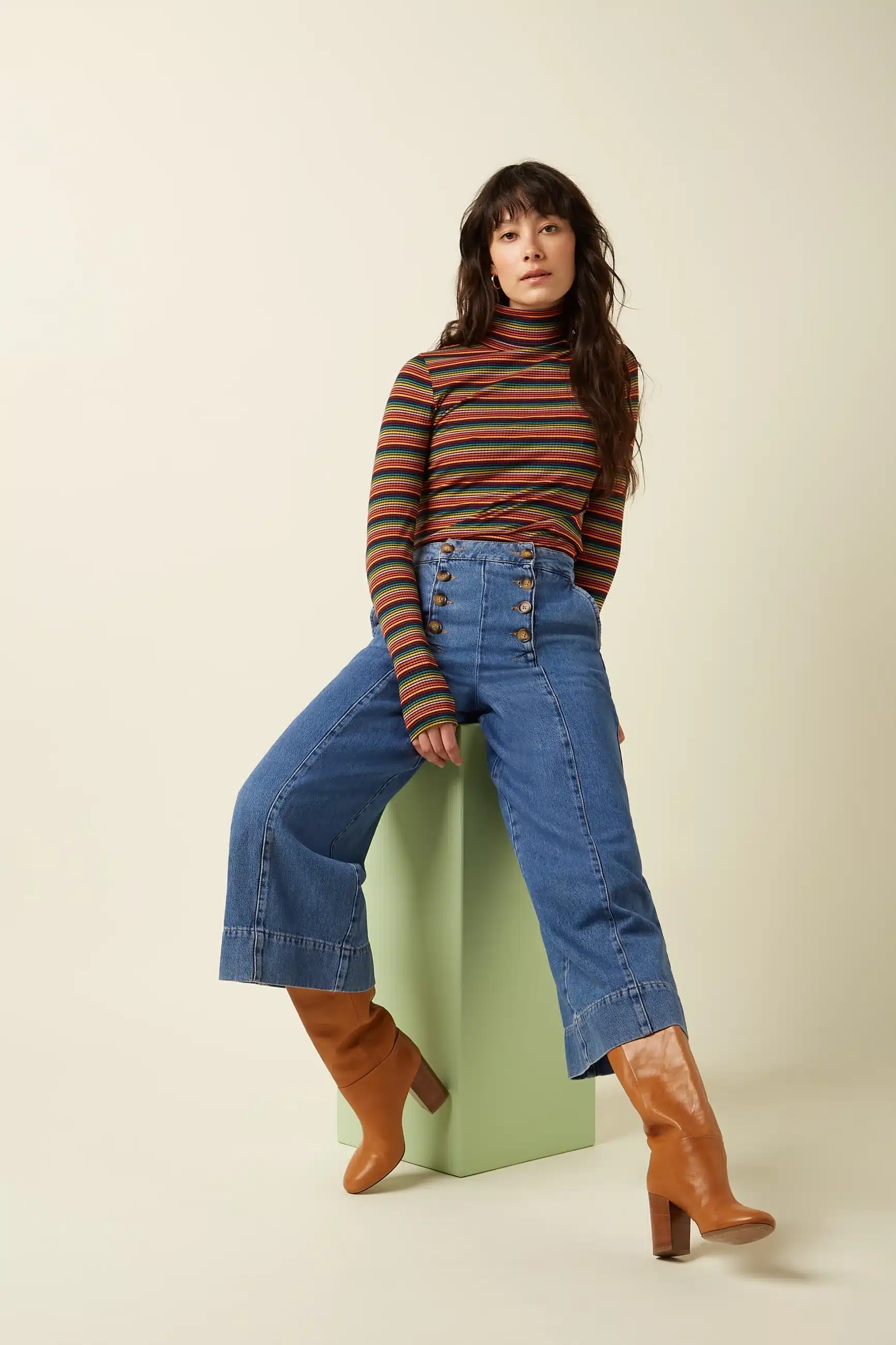 camiseta king louie rollneck lumi stripe - Imagen 4