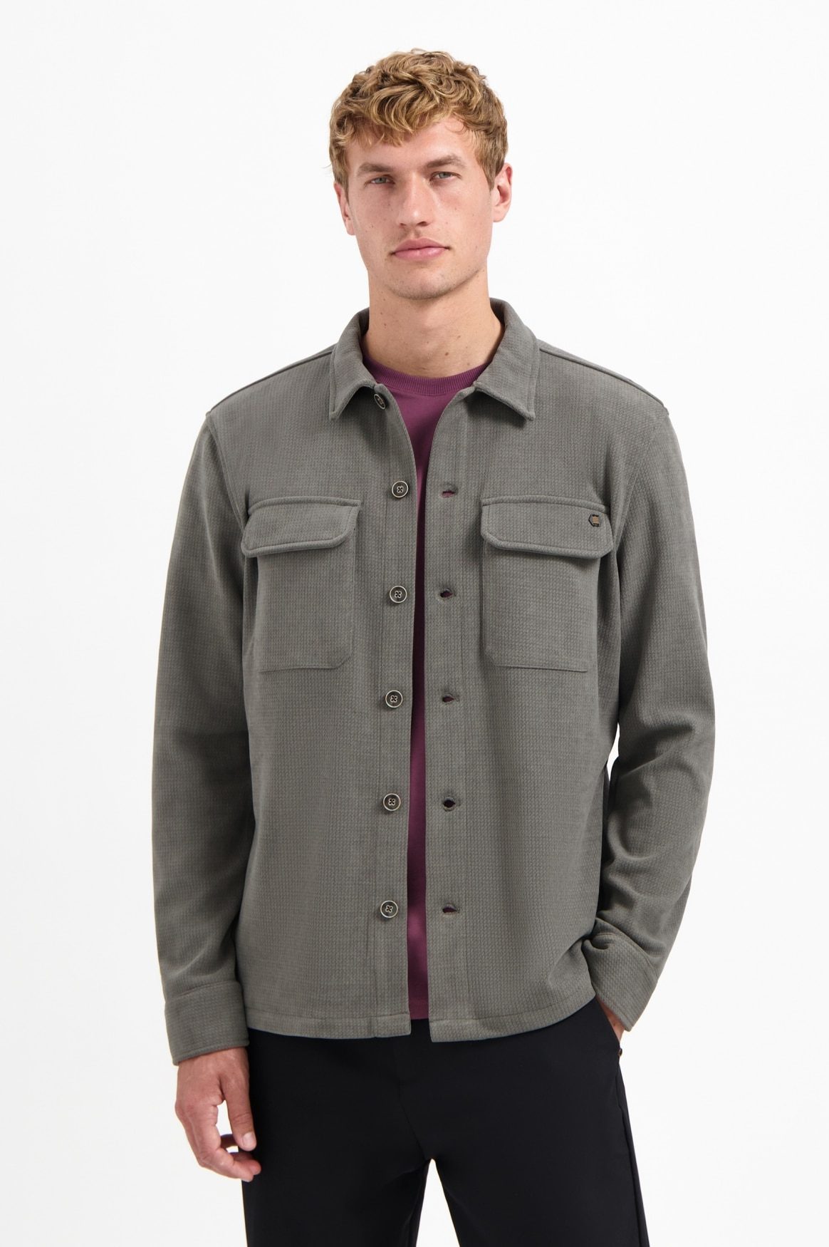 cazadora relief sweat gris