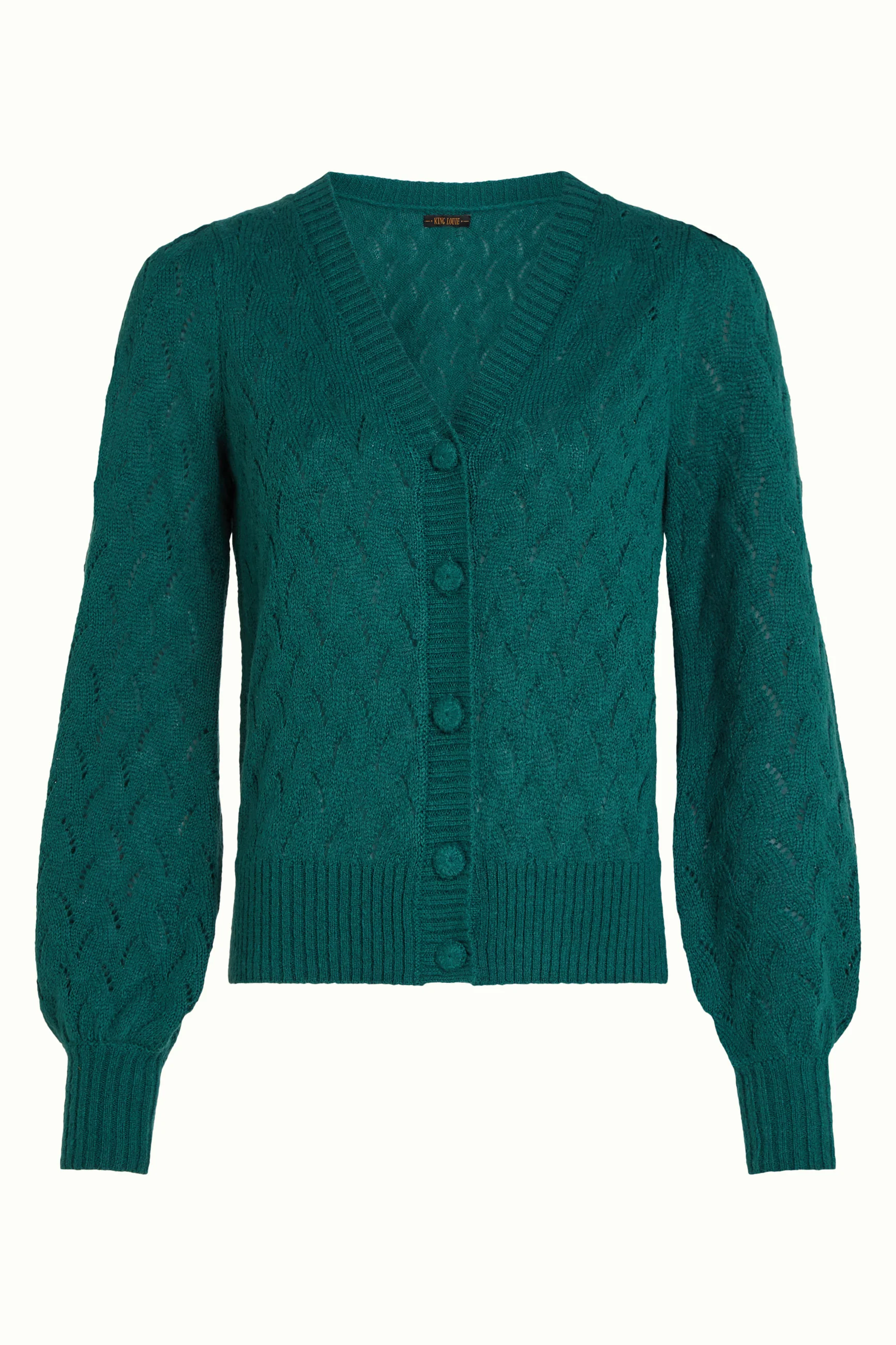 chaqueta punto king louie cardi v farfale - Imagen 4