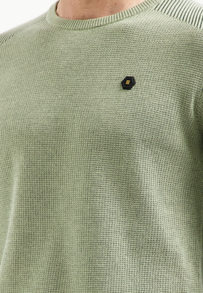 jersey Crewneck Plated Structure - Imagen 4