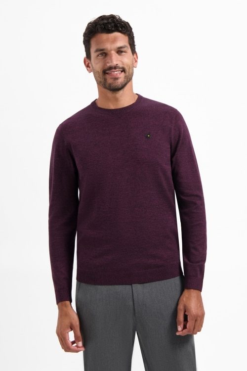 jersey crewneck burdeos