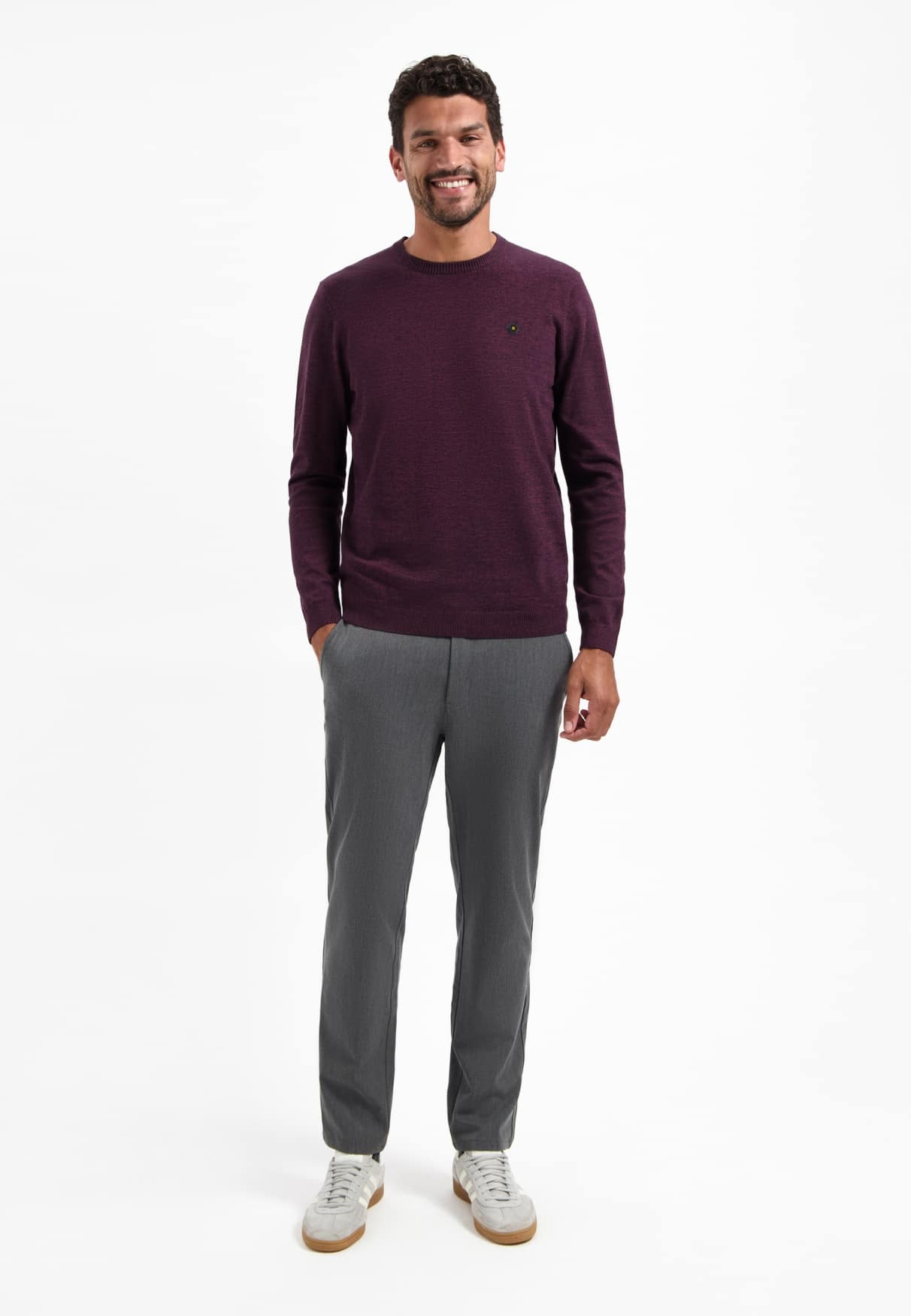 jersey crewneck burdeos - Imagen 2