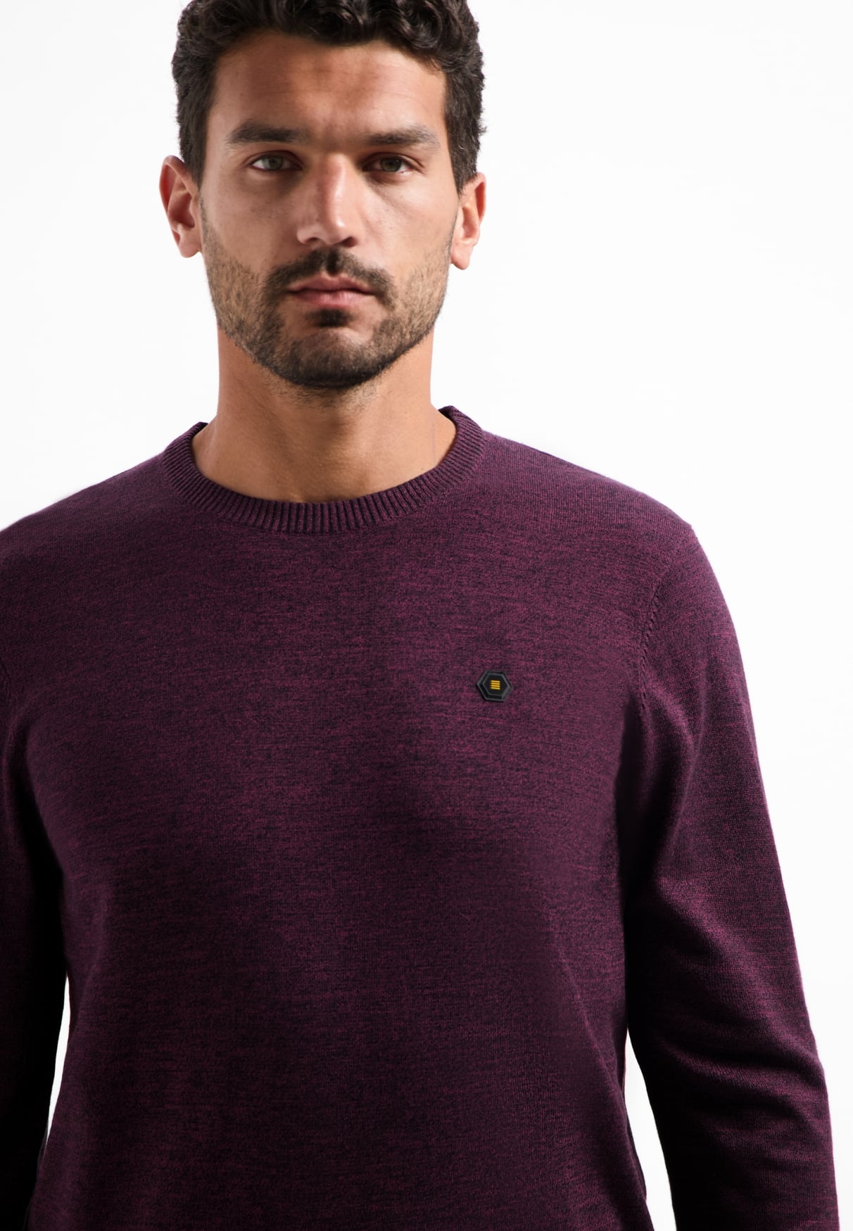 jersey crewneck burdeos - Imagen 3