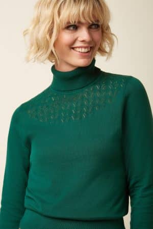 jersey king louie rollneck top club verde