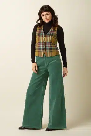 pantalon king louie peppa corduroy verde
