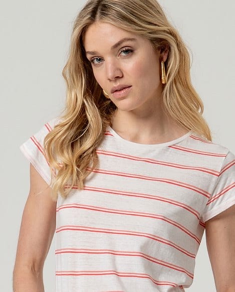 camiseta surkana rayas 14 blanca - Imagen 2