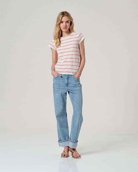 camiseta surkana rayas 14 blanca - Imagen 3