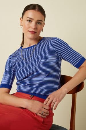 punto king louie top agnes doleron azul