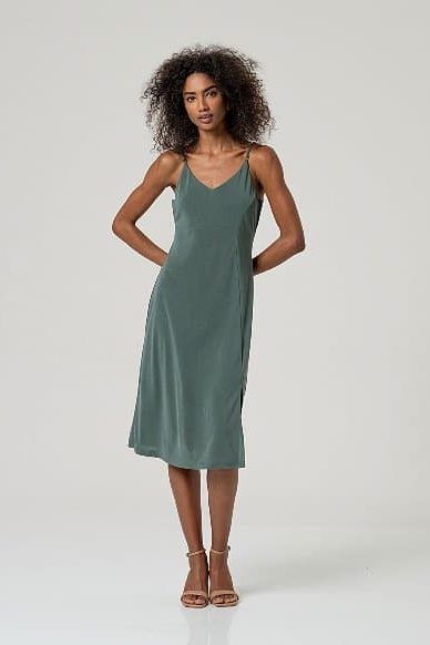 vestido surkana bamo 714 verde botella