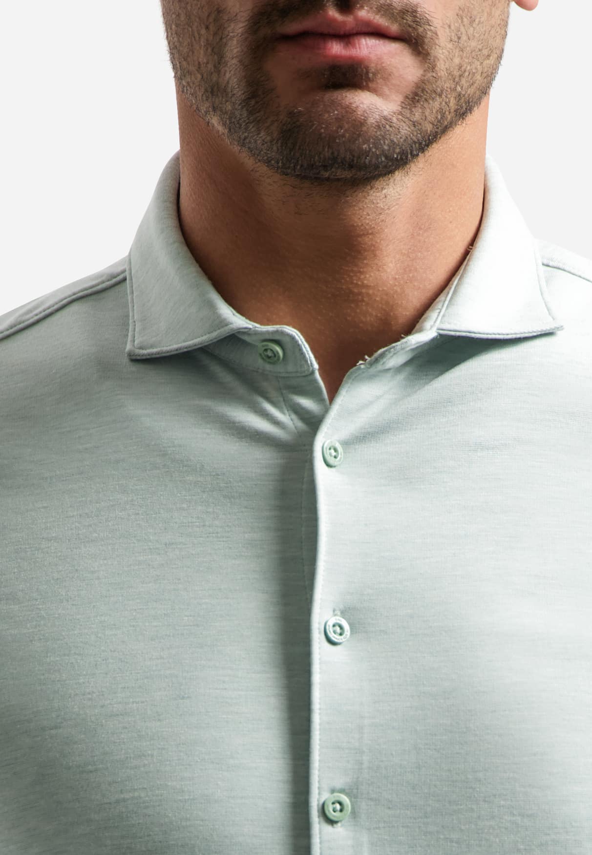 camisa Sleeve Melange Jersey sea green - Imagen 5