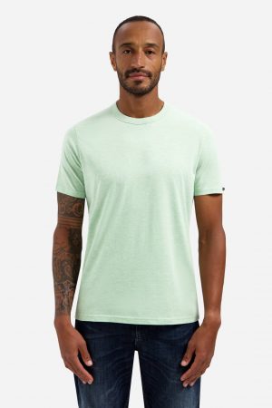 camiseta Crewneck Melange verde
