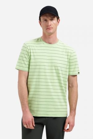 camiseta Crewneck Pin Stripe Garment Dyed