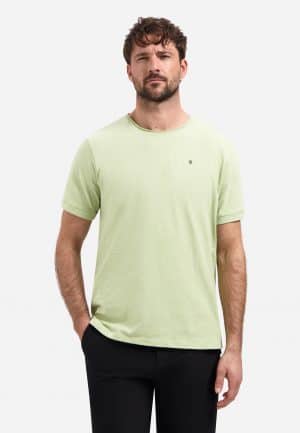 camiseta Crewneck Slub verde