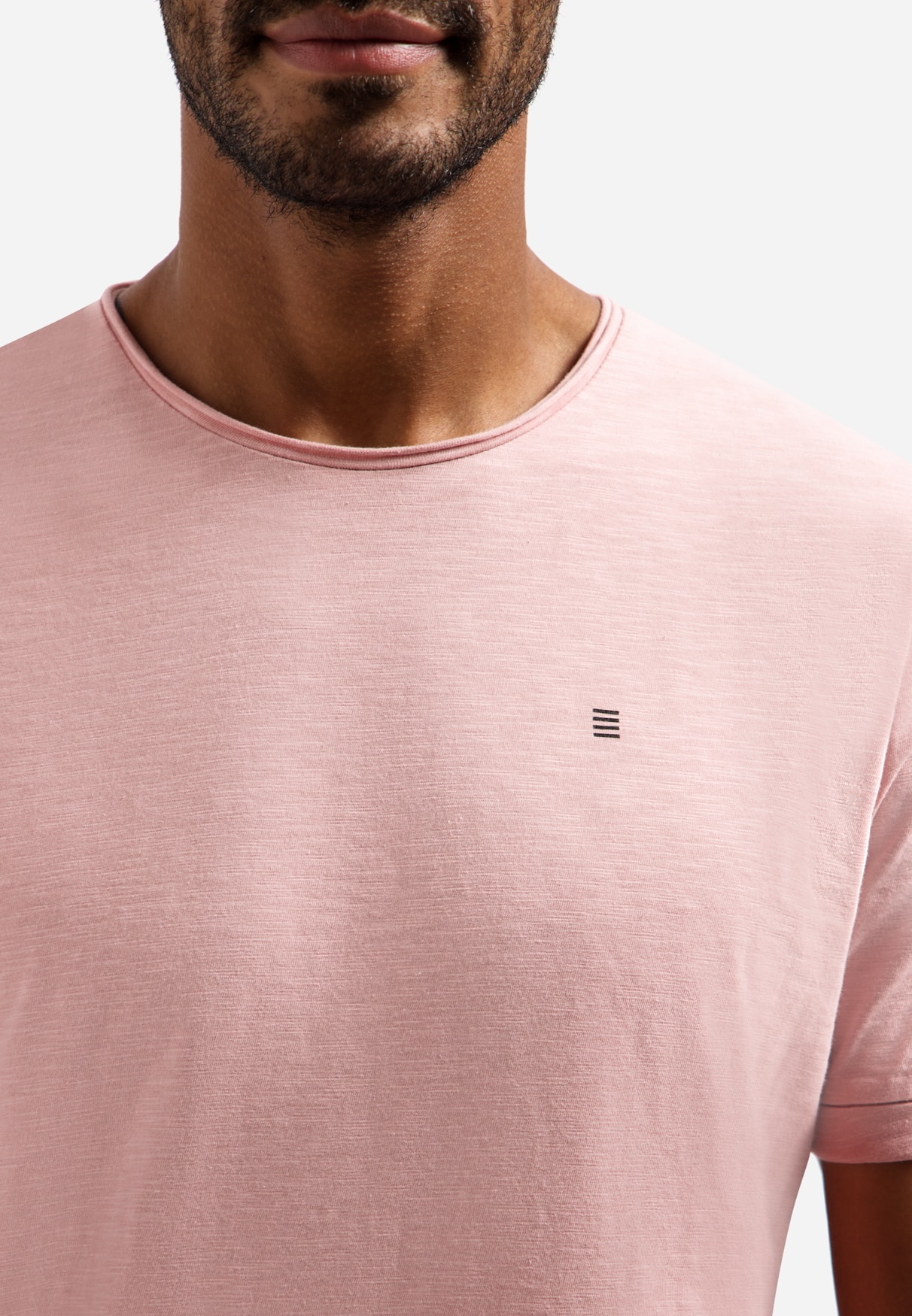 camiseta Crewneck Slub Light Mauve - Imagen 4