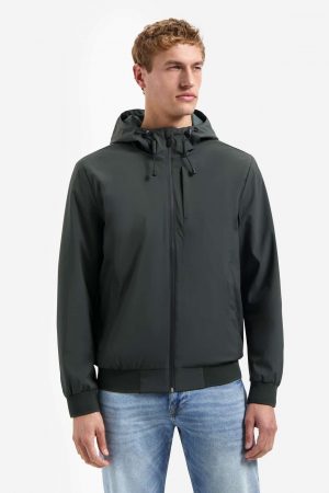 chaqueta fid hooded dark steel