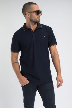 camiseta Crewneck Melange azul