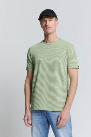 camiseta Crewneck Stripes verde