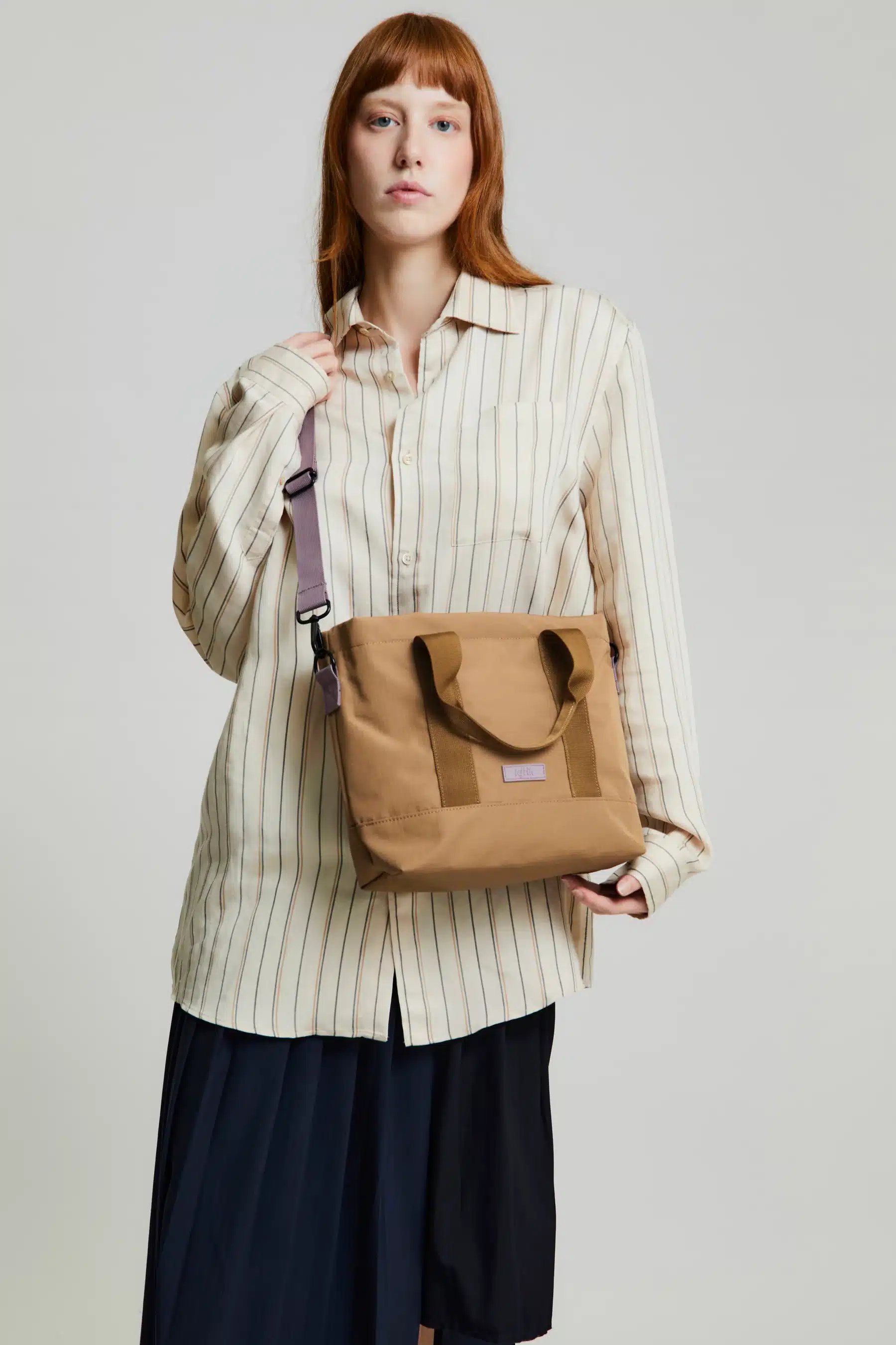 bolso lefrik strata mini toffee - Imagen 3
