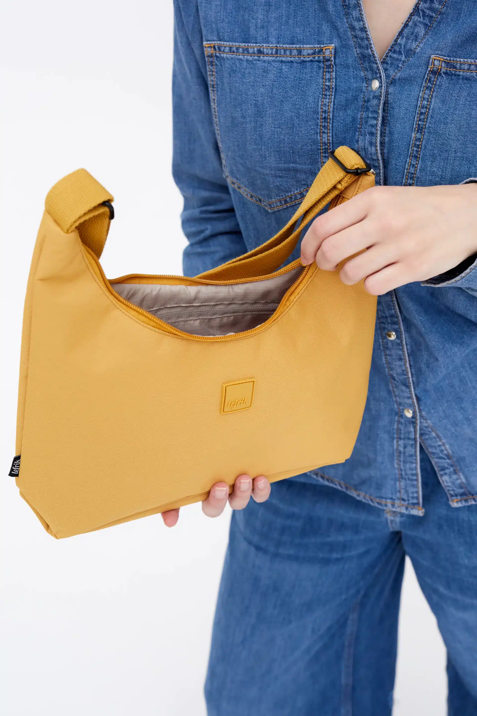 bolso lefrik bico mustard - Imagen 3