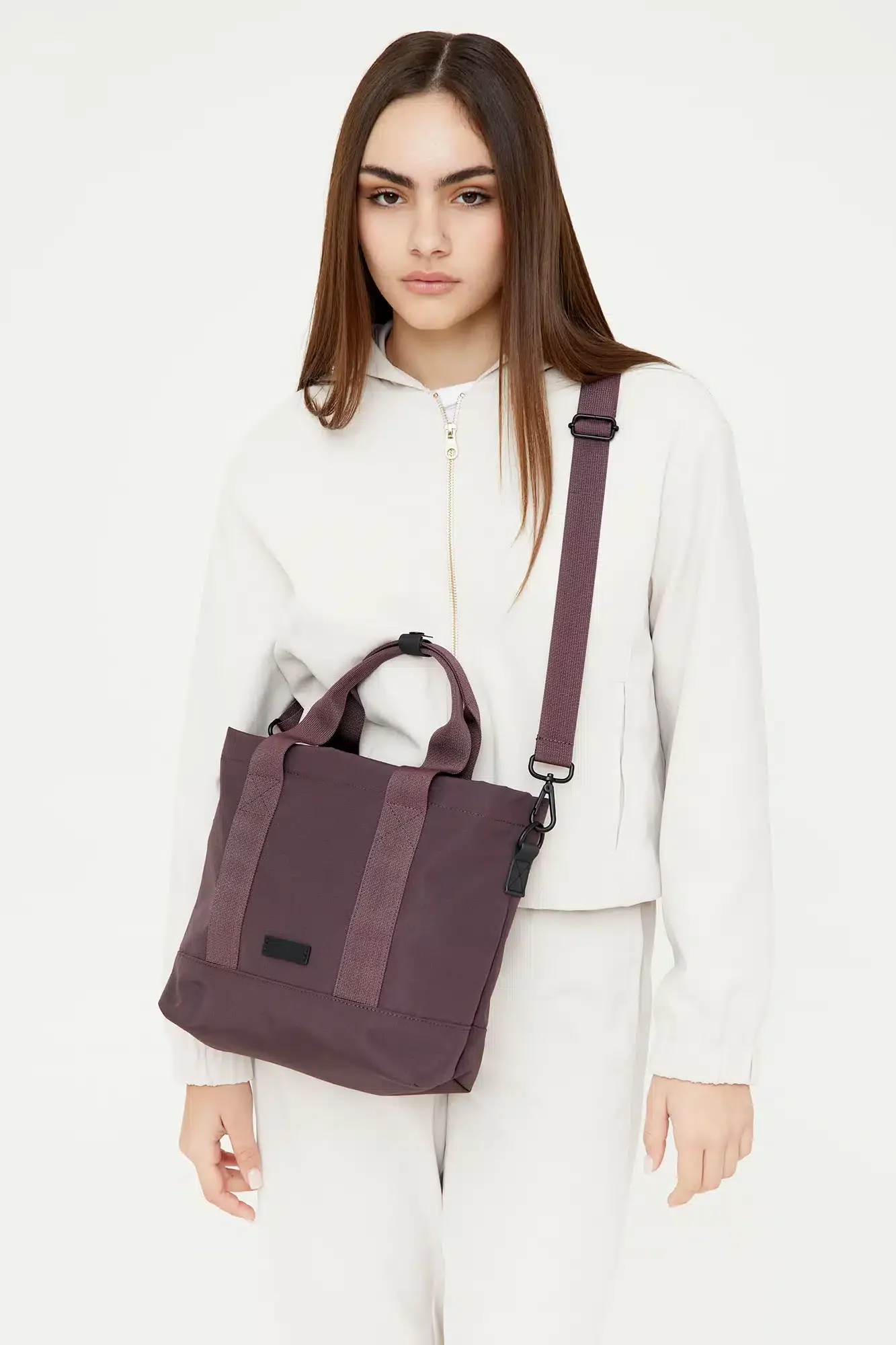 bolso lefrik strata mini maroon