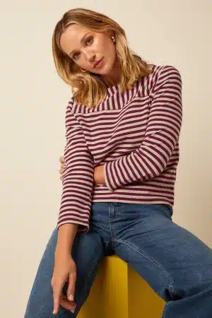 camiseta king louie boatneck chopito cabernet