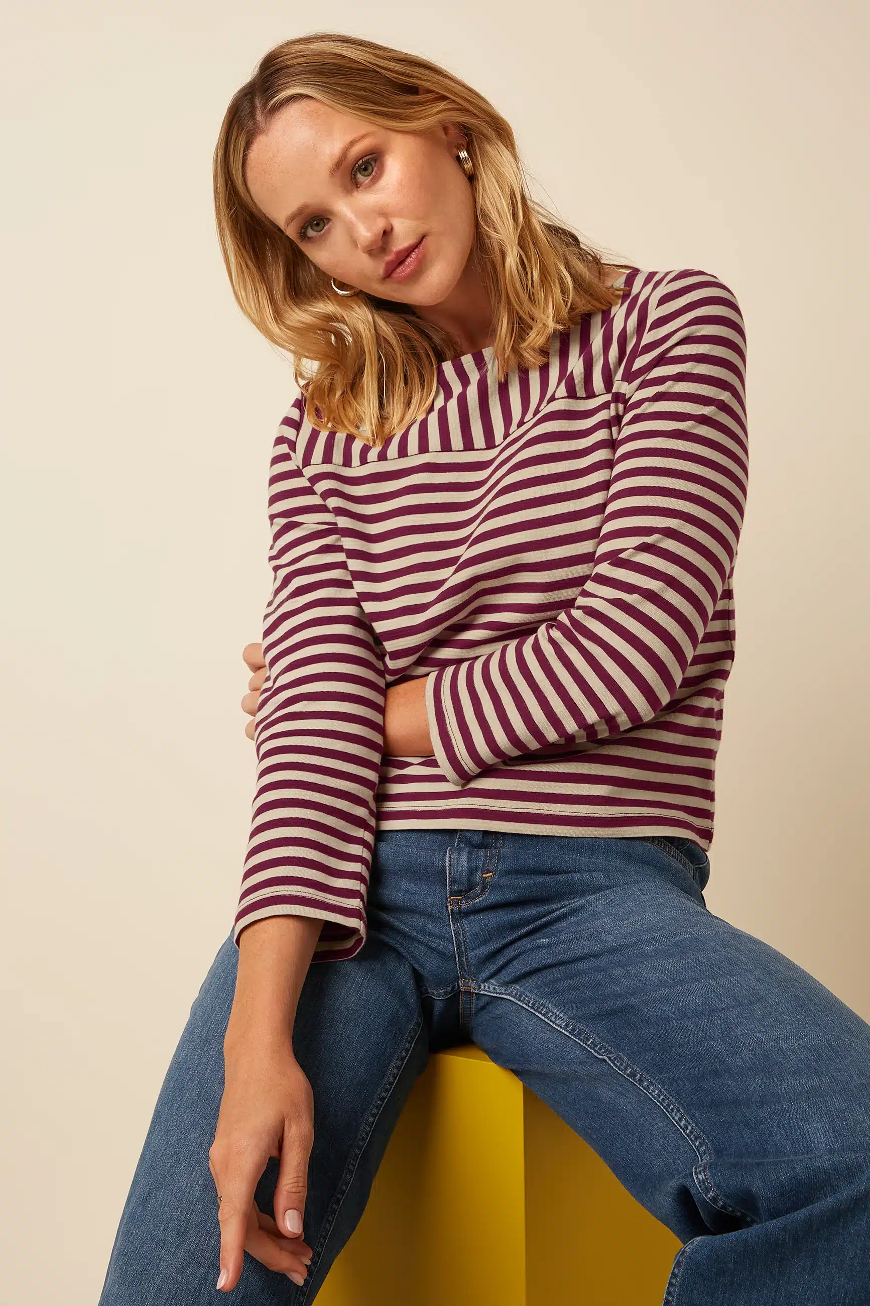 camiseta king louie boatneck chopito cabernet