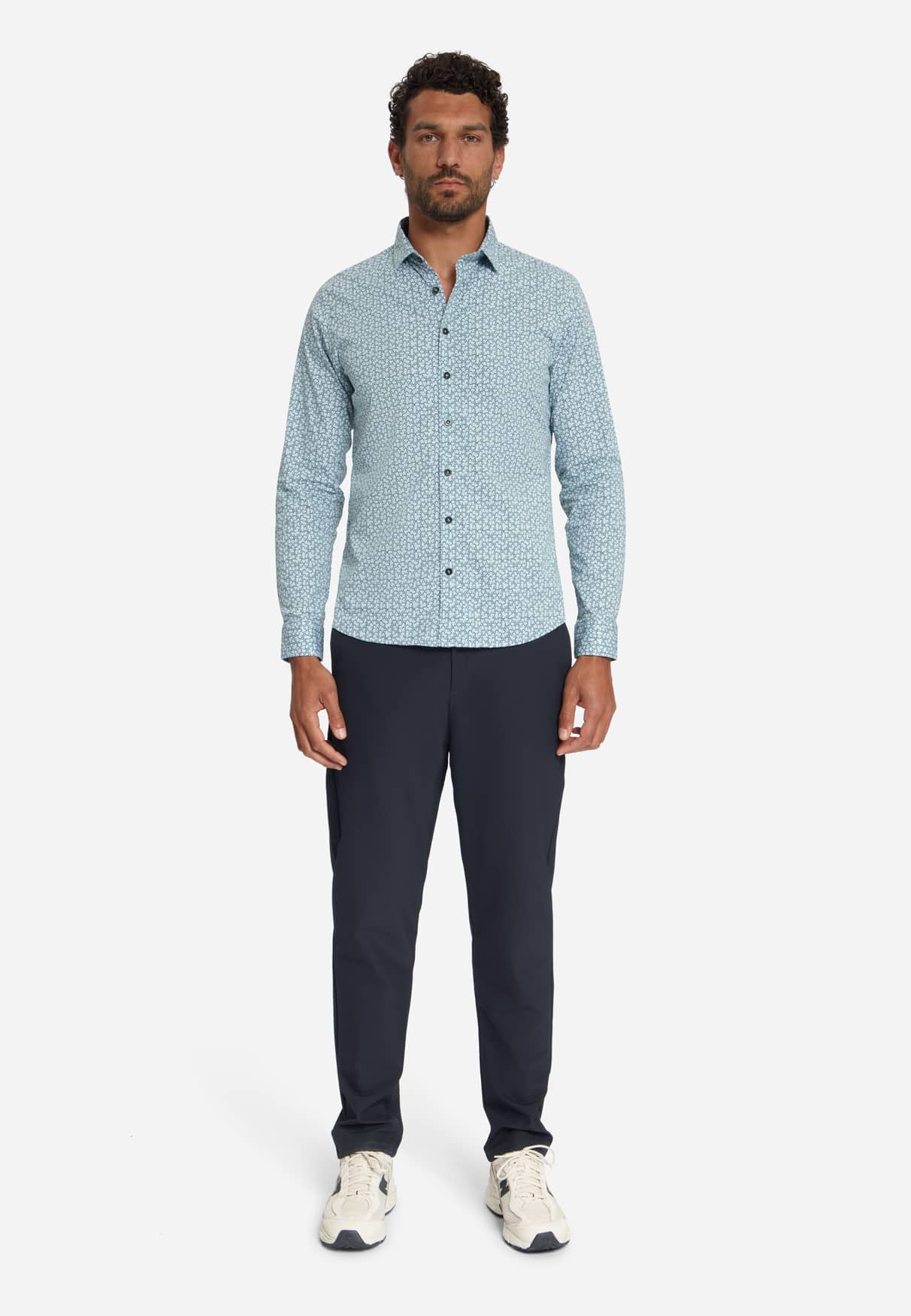 camisa allover printed blue - Imagen 2