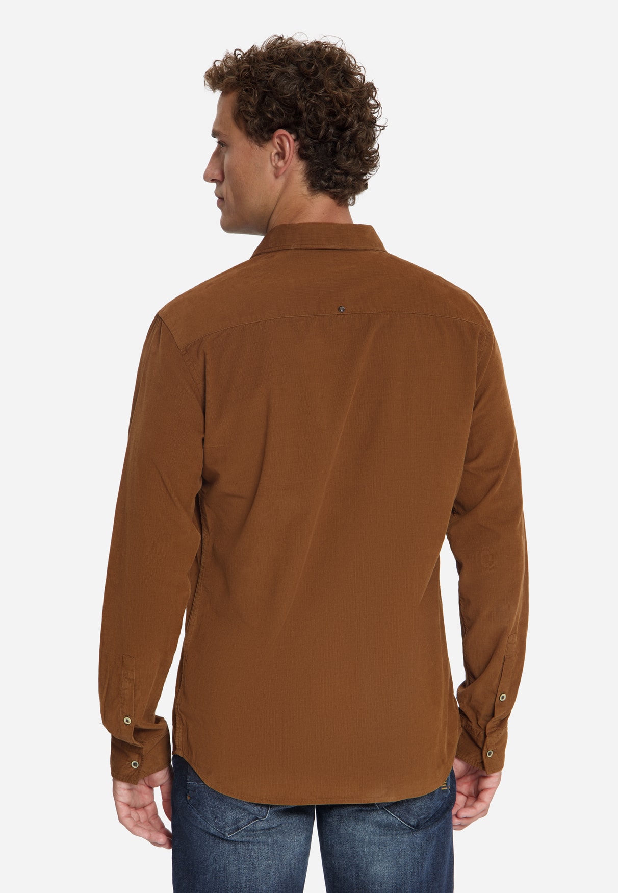 camisa corduroy caramelo - Imagen 4
