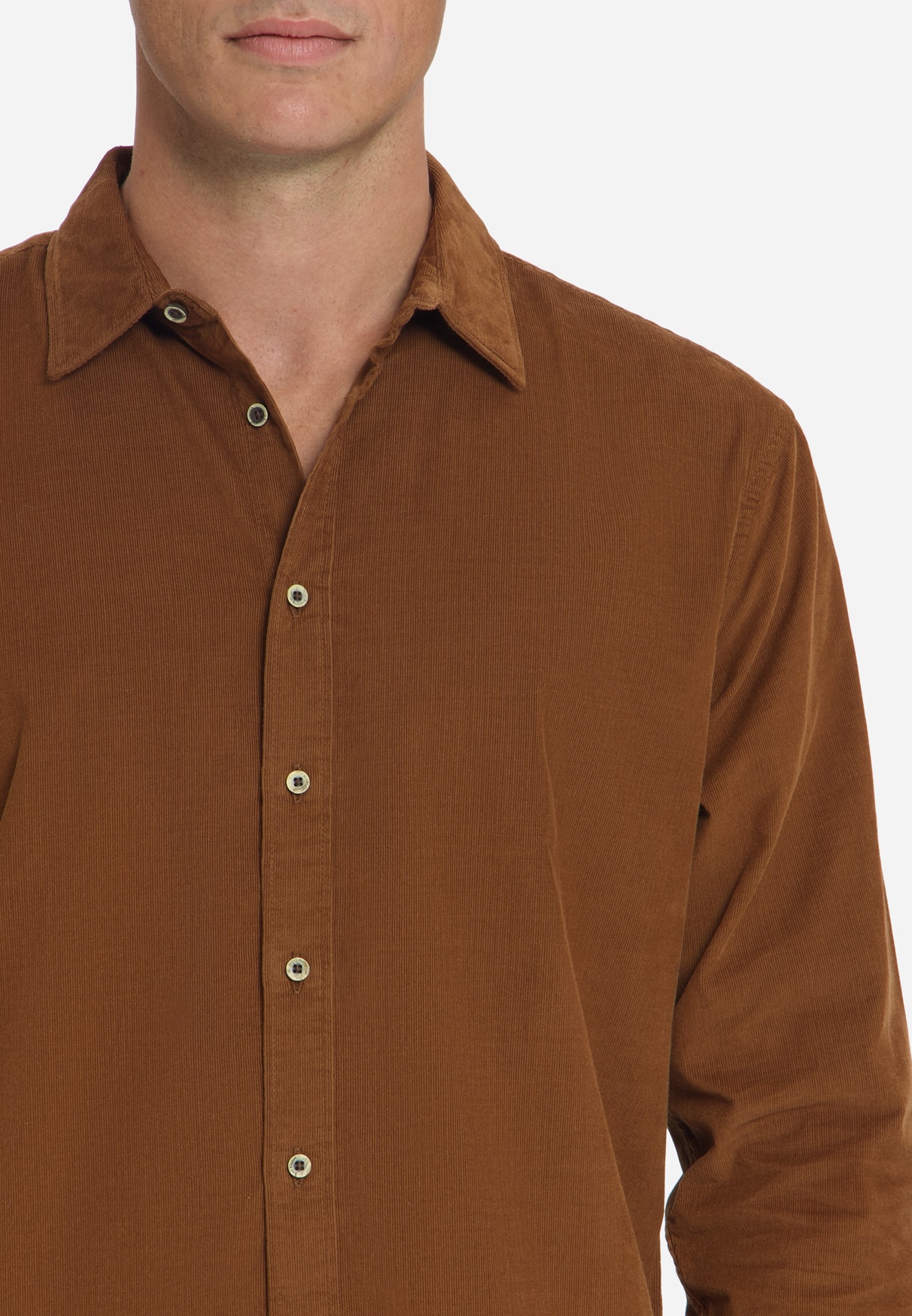 camisa corduroy caramelo - Imagen 5