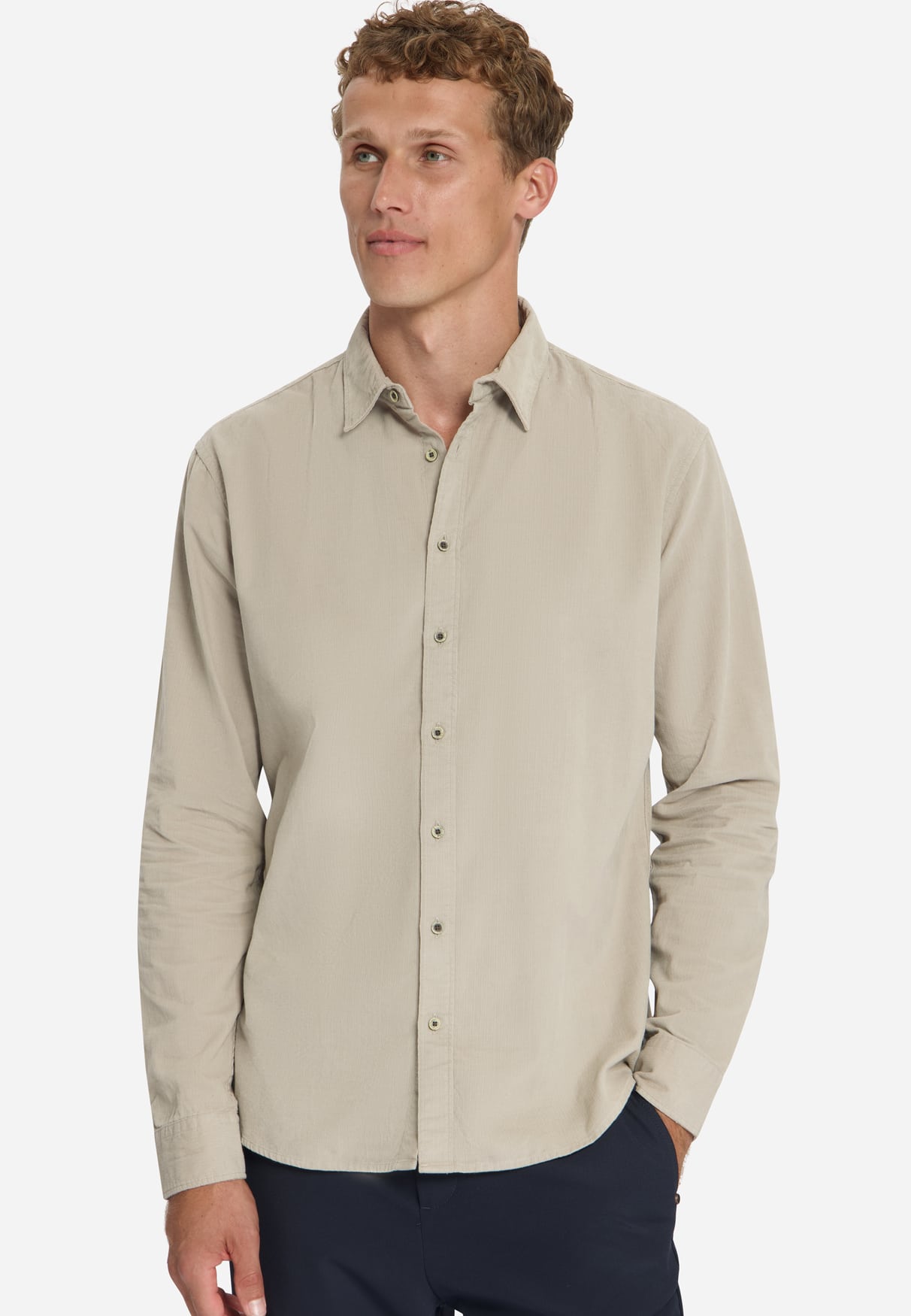 camisa corduroy cemento - Imagen 3