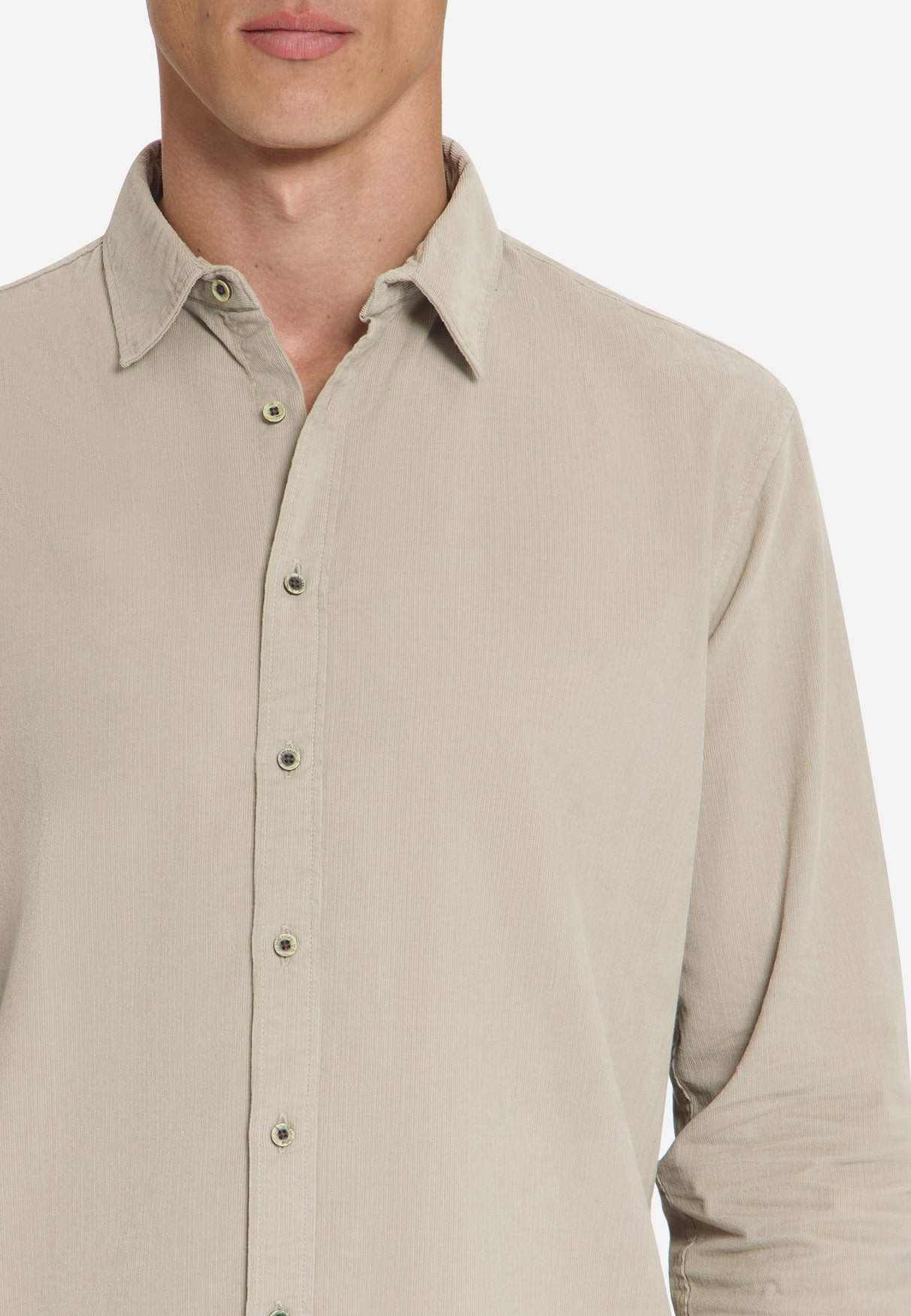 camisa corduroy cemento - Imagen 4
