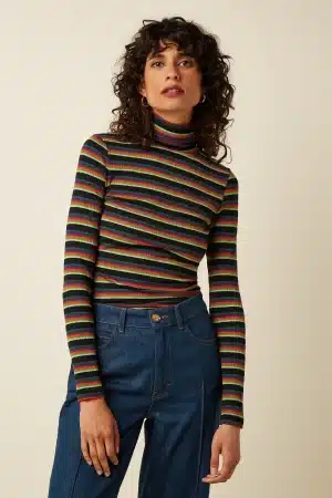 camiseta king louie rollneck lottie green
