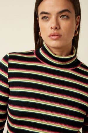camiseta king louie rollneck purple
