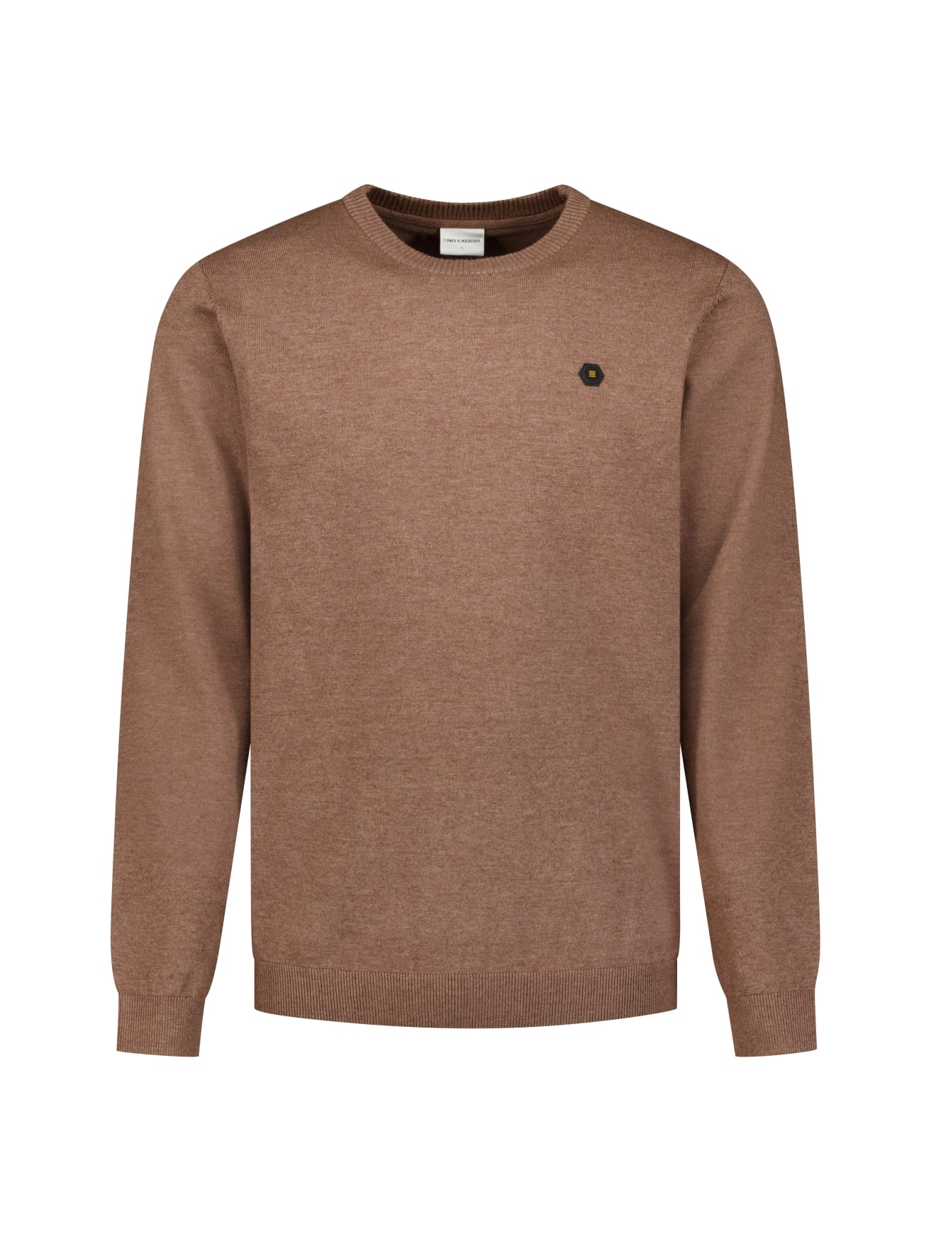jersey crewneck melange brown - Imagen 5