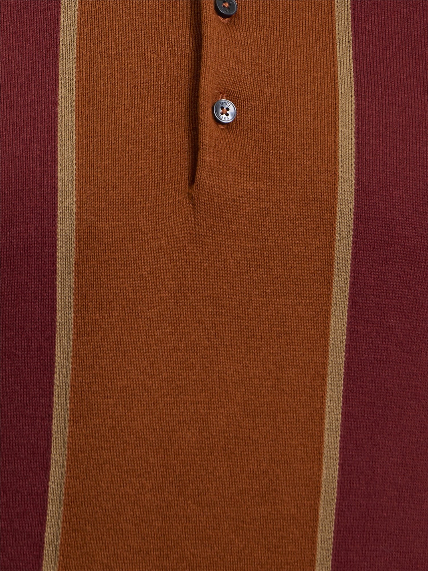 polo ben sherman mod stripe sienna - Imagen 6