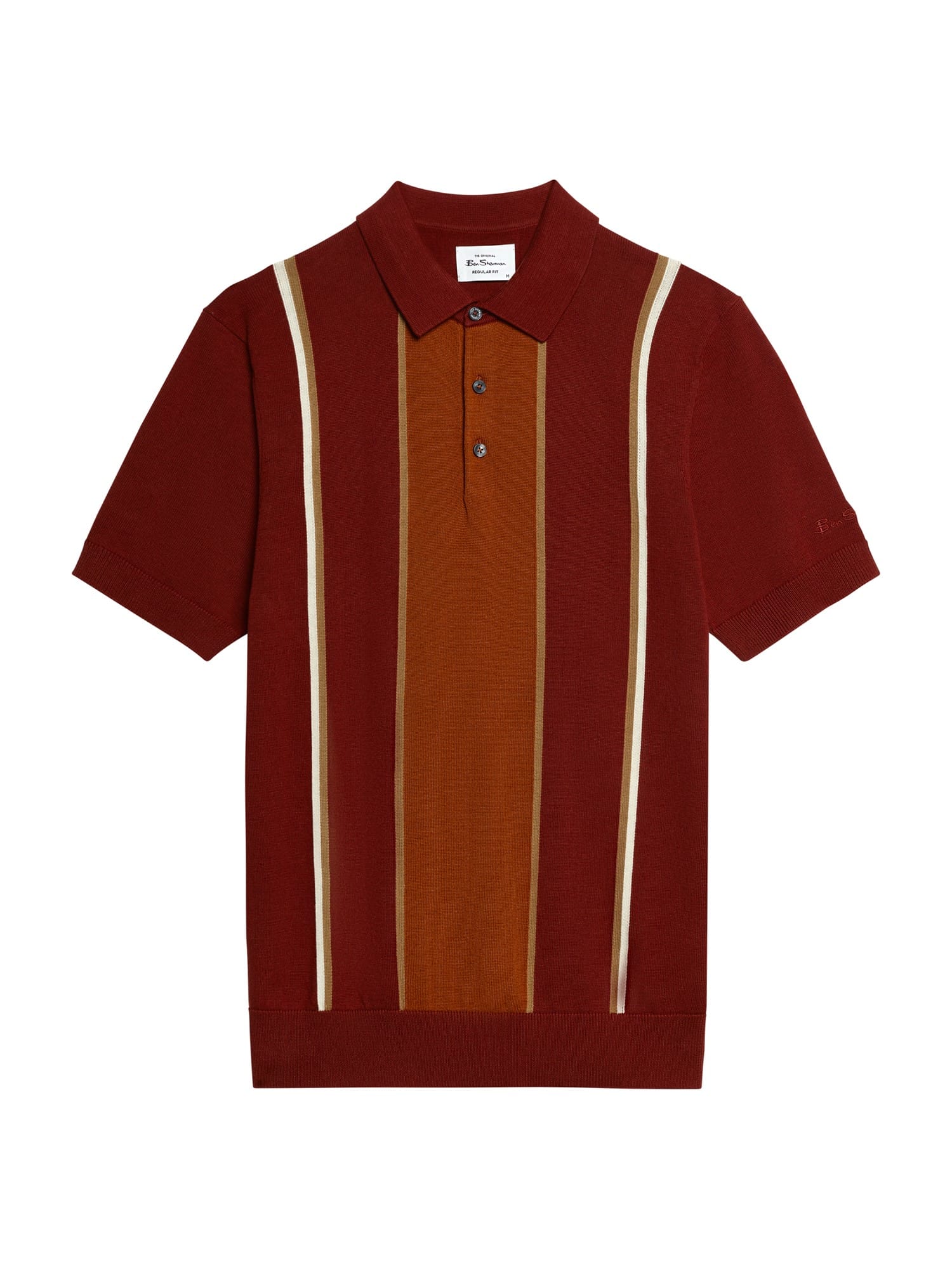 polo ben sherman mod stripe sienna - Imagen 5