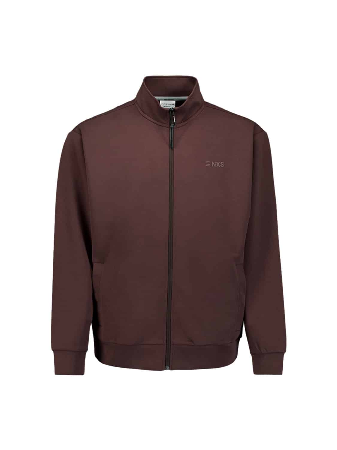 sudadera Full Zip SU Collar brown - Imagen 5