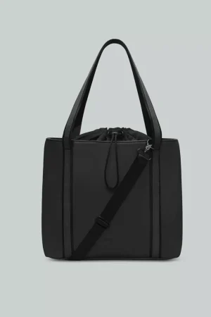 bolso gaston luga dash draw tote negro