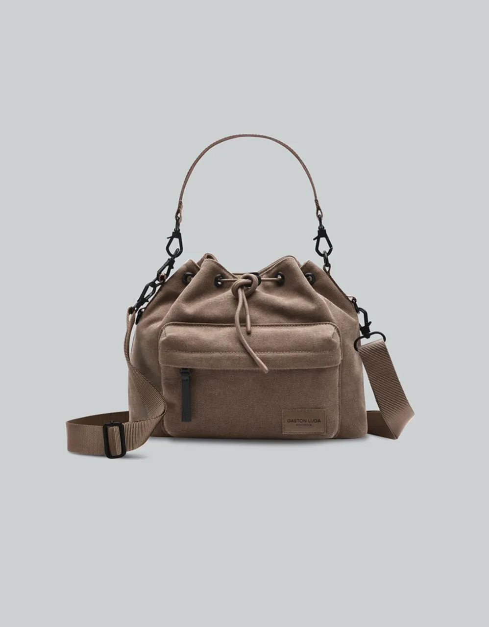 bolso gaston luga splash bucket dusty brown - Imagen 2