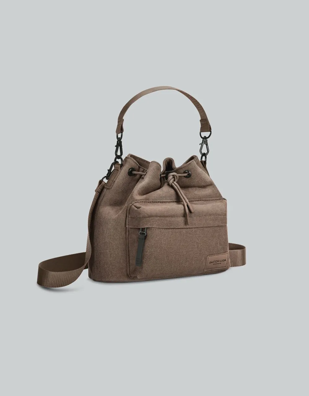bolso gaston luga splash bucket dusty brown - Imagen 3