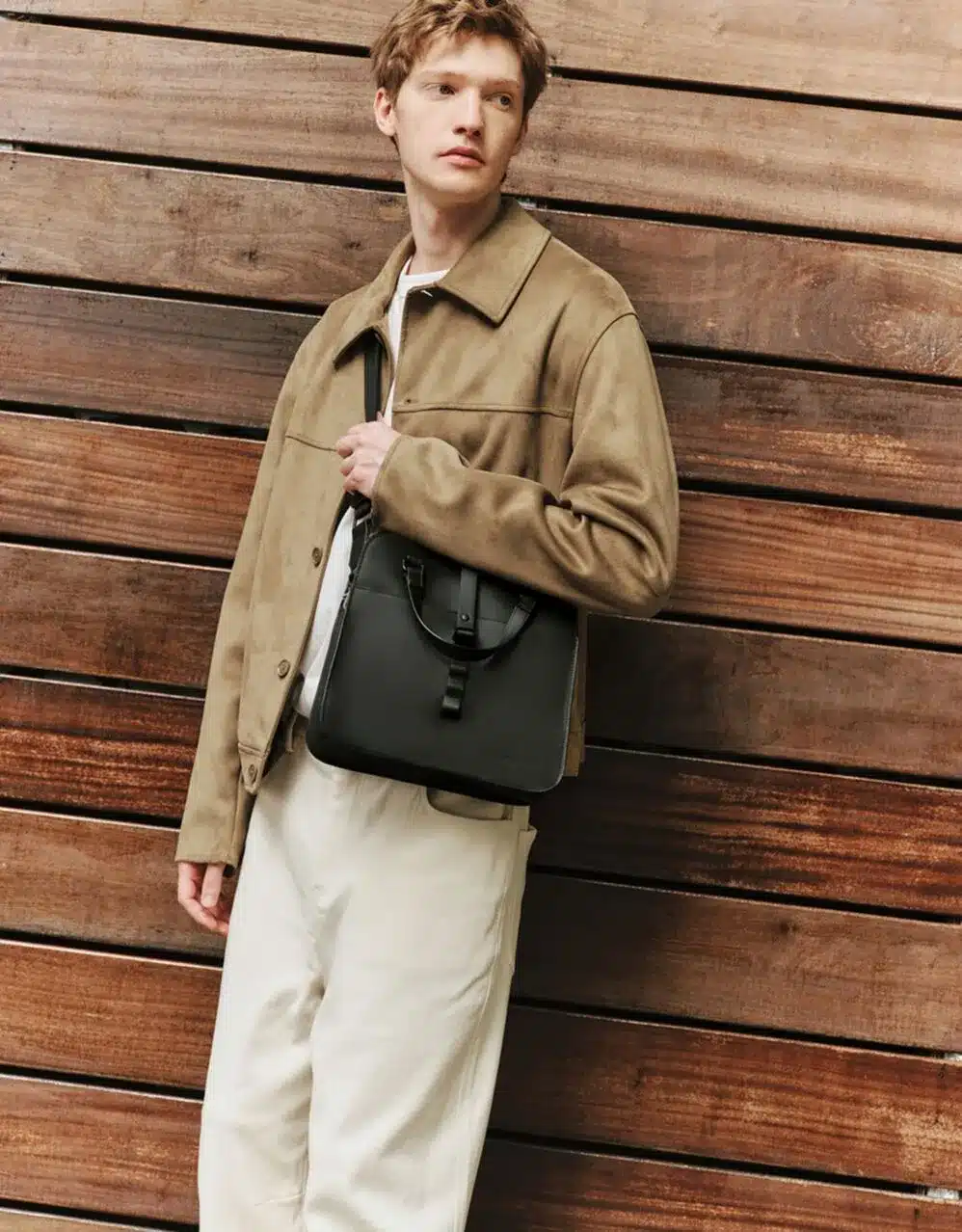 bolso gaston luga splash cleo negro - Imagen 2