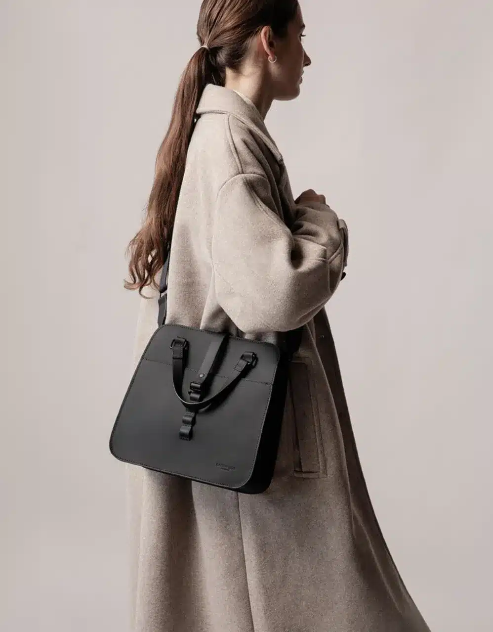 bolso gaston luga splash cleo negro - Imagen 3