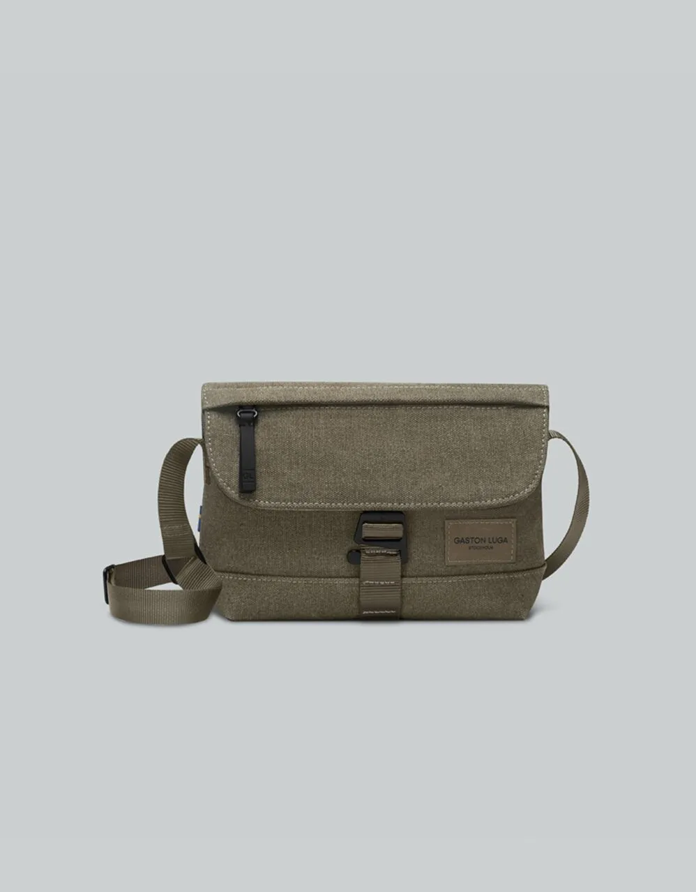 bolso gaston luga splash crossbody weave green - Imagen 3