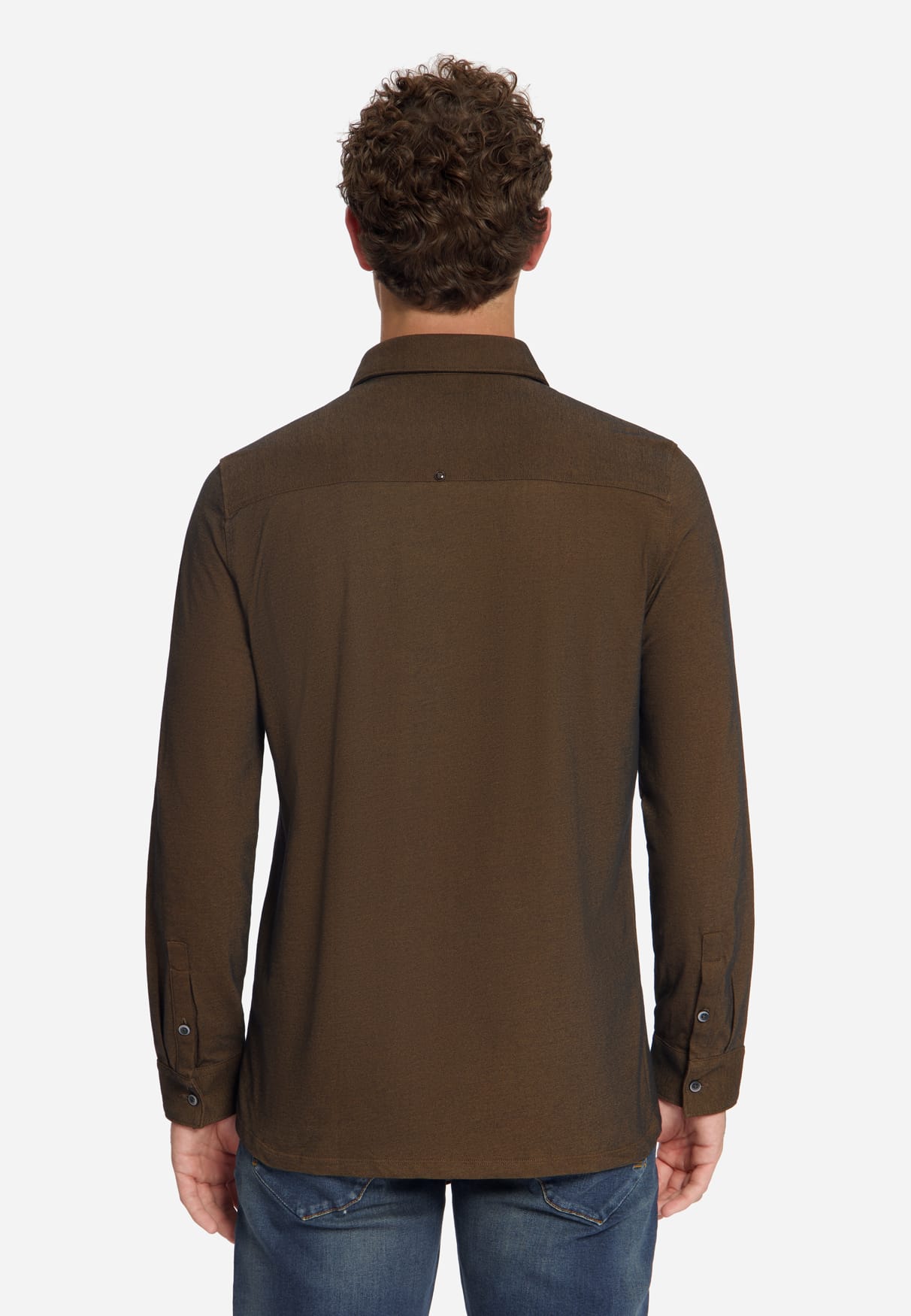 camisa Twill Jersey caramel - Imagen 5