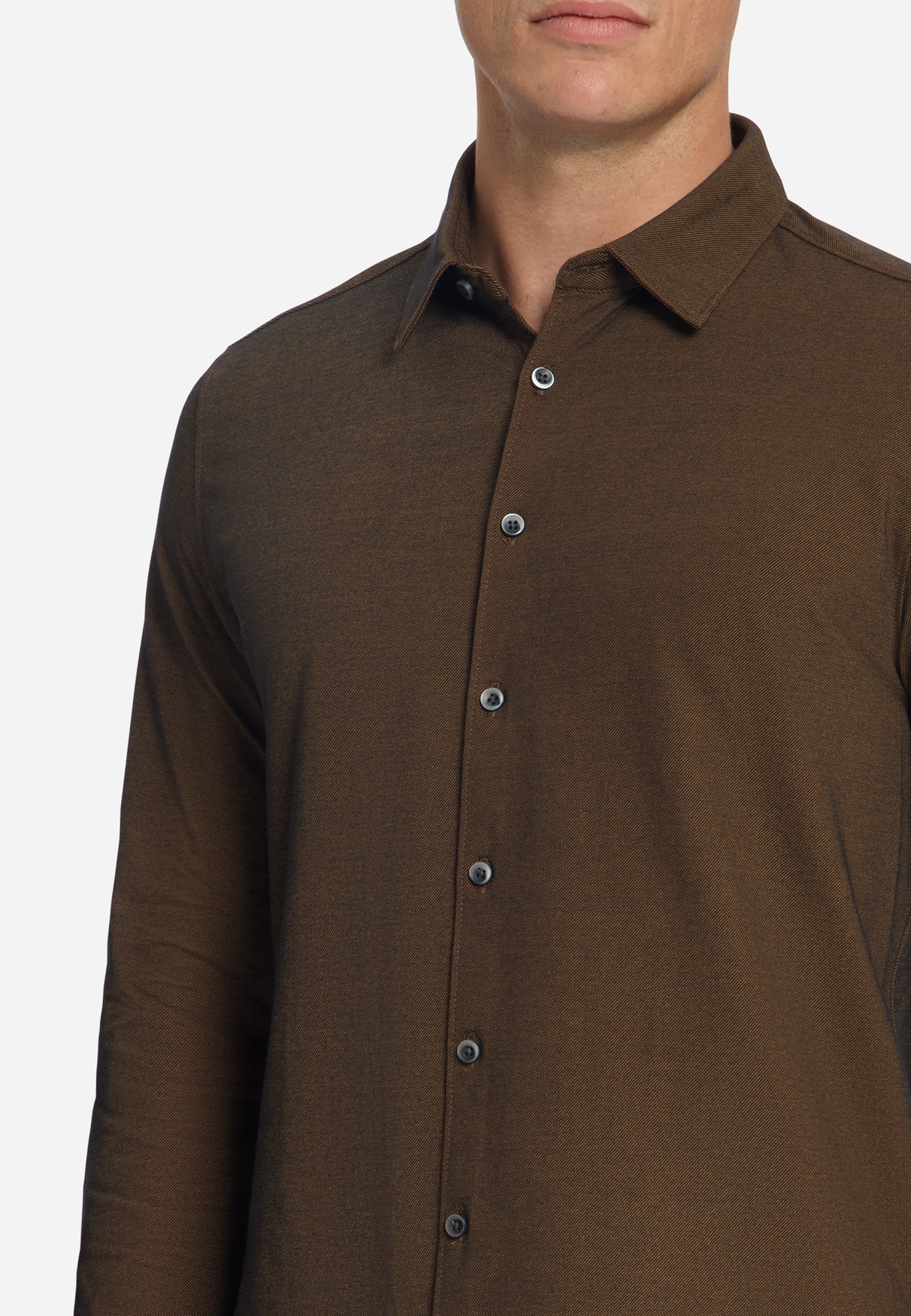 camisa Twill Jersey caramel - Imagen 3