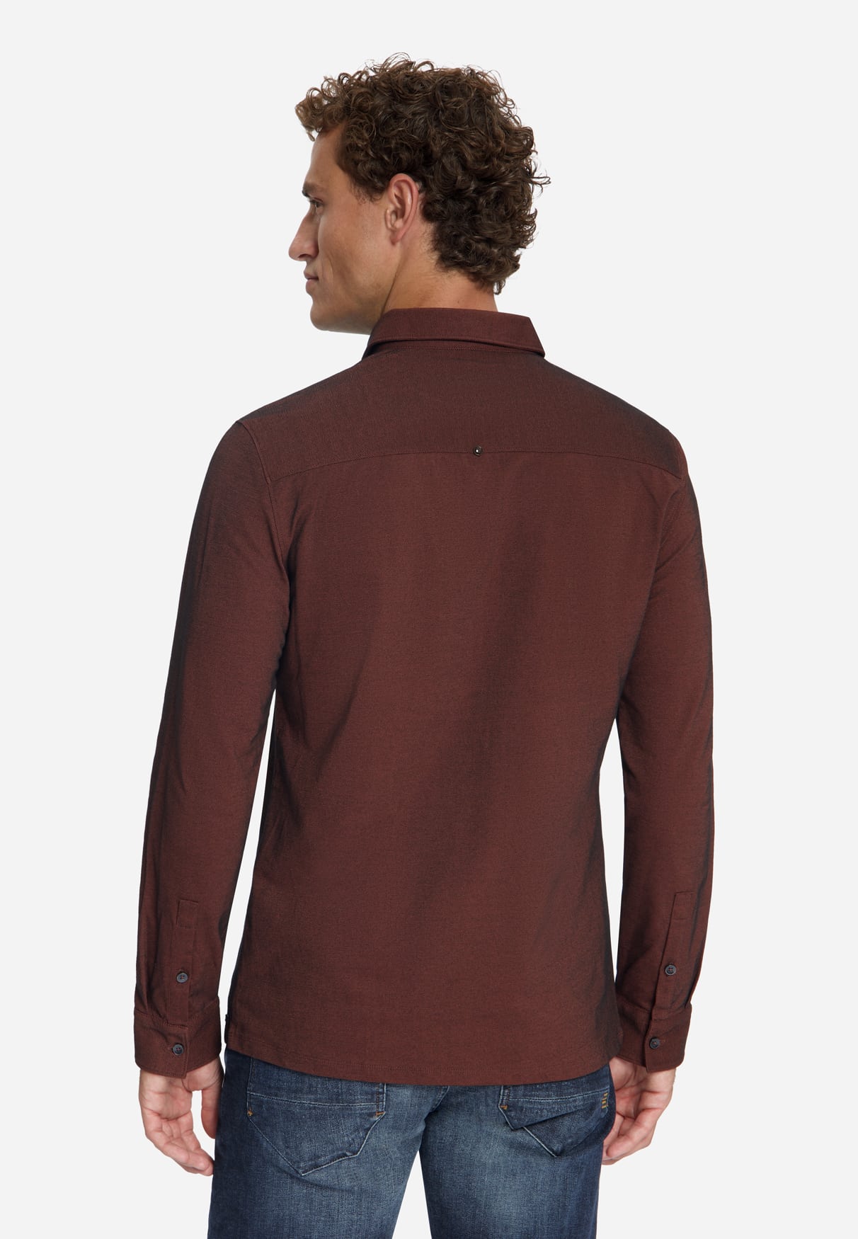 camisa Twill Jersey cayenne - Imagen 2